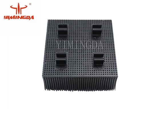 Warna Hitam 100 * 100 * 42mm Poly Bristle Block Bahan PP Untuk EASTMAN Cutter