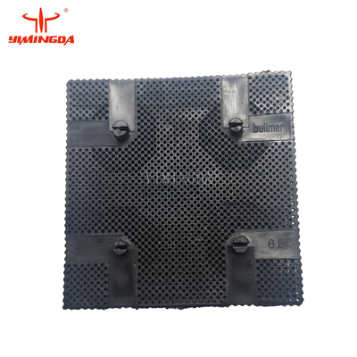 Suku Cadang Sikat Plastik Blok Bulu Nilon Hitam 100 × 100mm untuk Bullmer 060548 70144014