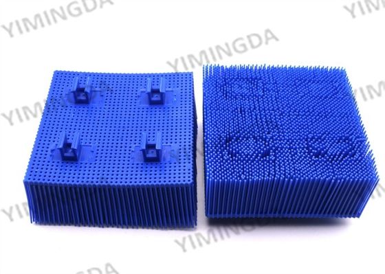 Blue 100 * 100 * 42mm Poly Bristle Block Untuk Mesin Pemotong Eastman
